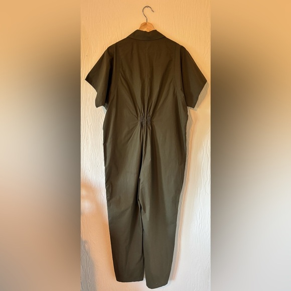 Rachel Comey Green Poplin Barrie Zip Up Boiler Suit Jumpsuit Cotton Oversized - Picture 6 of 17